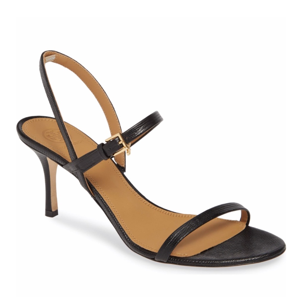 NIB $328 Tory Burch Penelope Slingback Sandal in Black - 9.5! - Picture 1 of 6